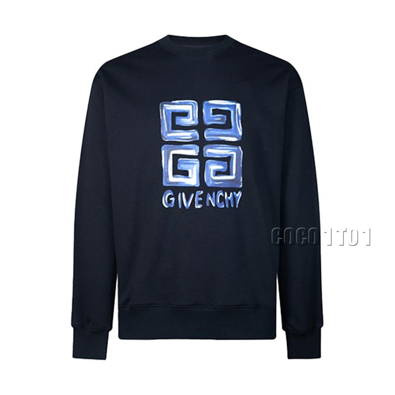 GIVENCHY 4G Painted Print Crew Sweatshirt