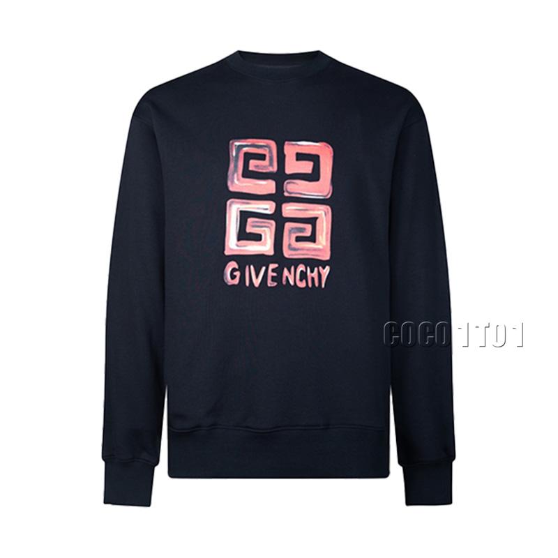 GIVENCHY 4G Painted Print Crew Sweatshirt