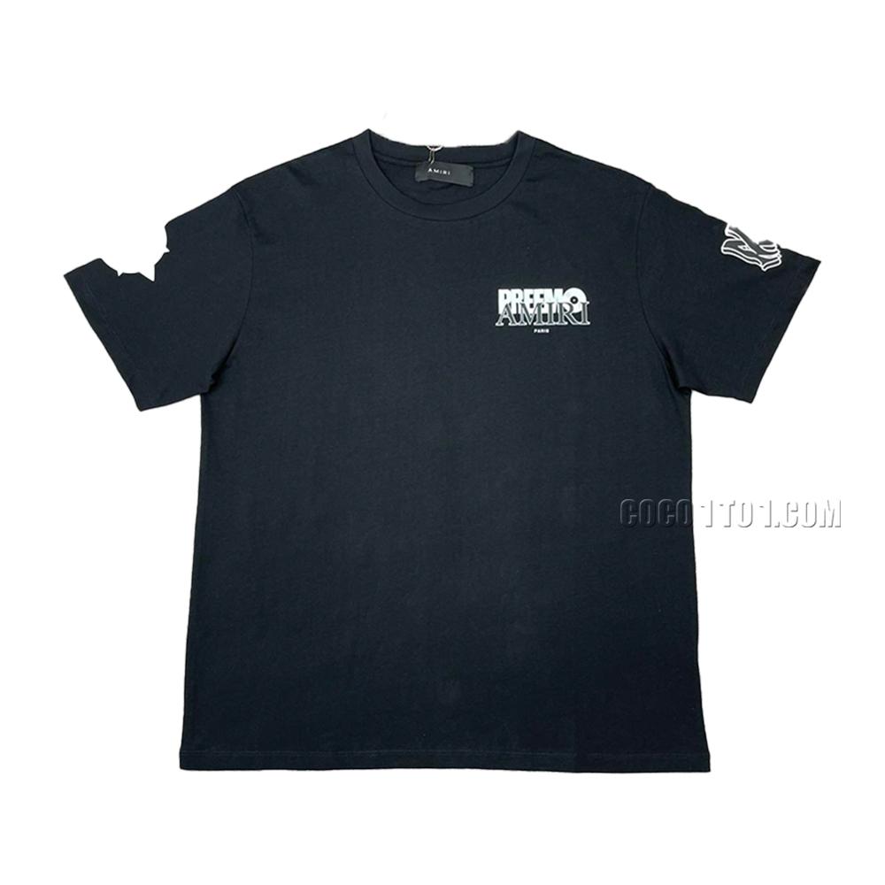 AMIRI New Logo Special Print Short Sleeve with Special Letter Print on the Sleeve