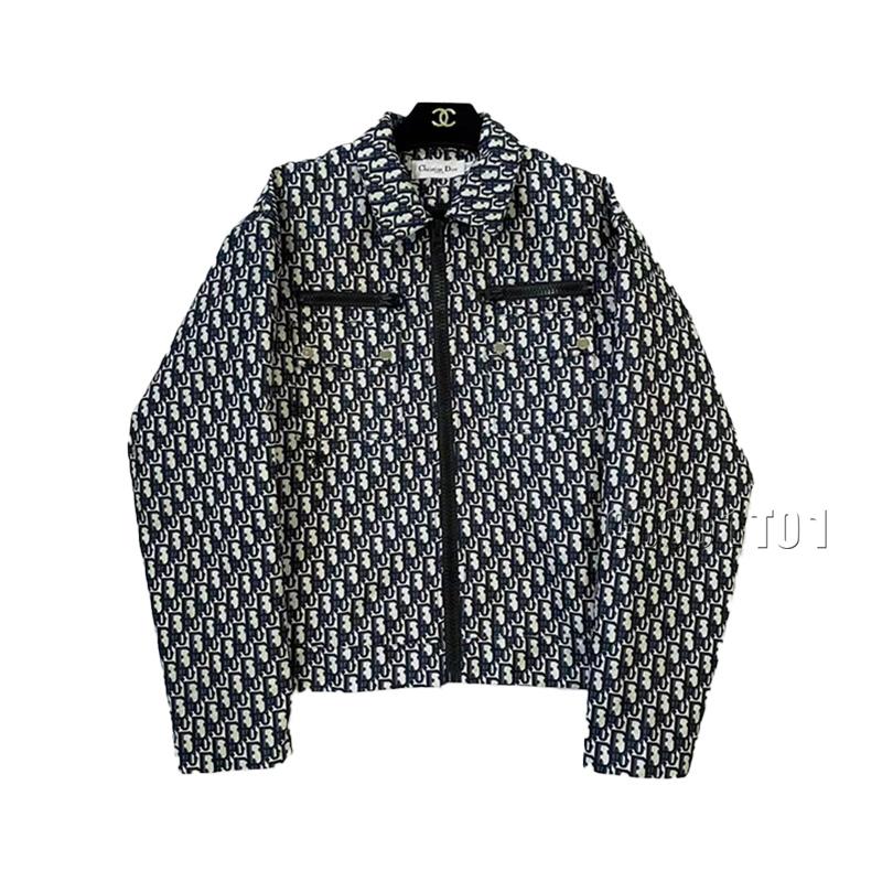 DIOR All-Over Monogram Jacquard Fabric Jacket