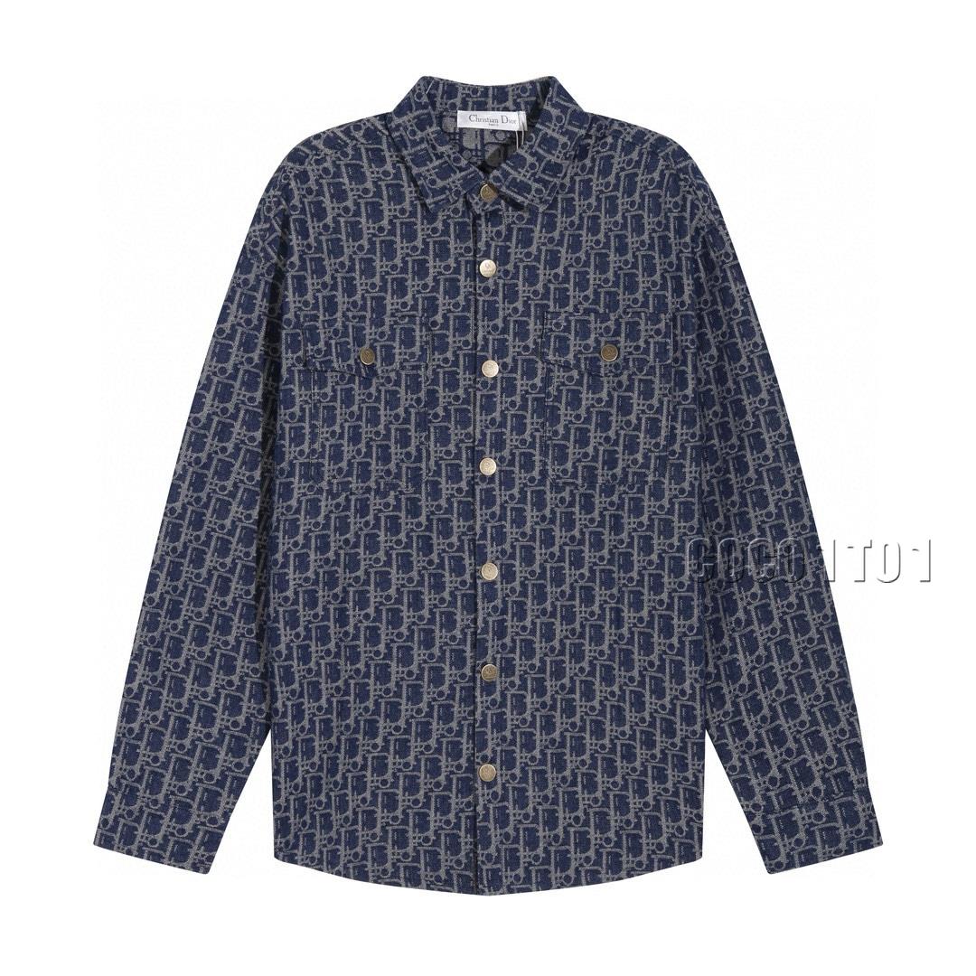 DIOR All-Over Monogram Denim Jacket