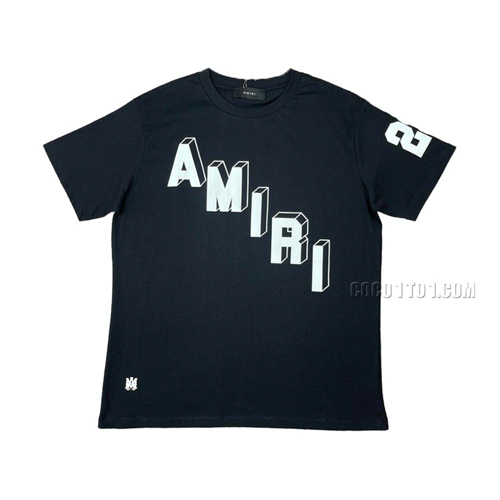 AMIRI New Logo Special Print Short Sleeve with Special Letter Print on the Sleeve