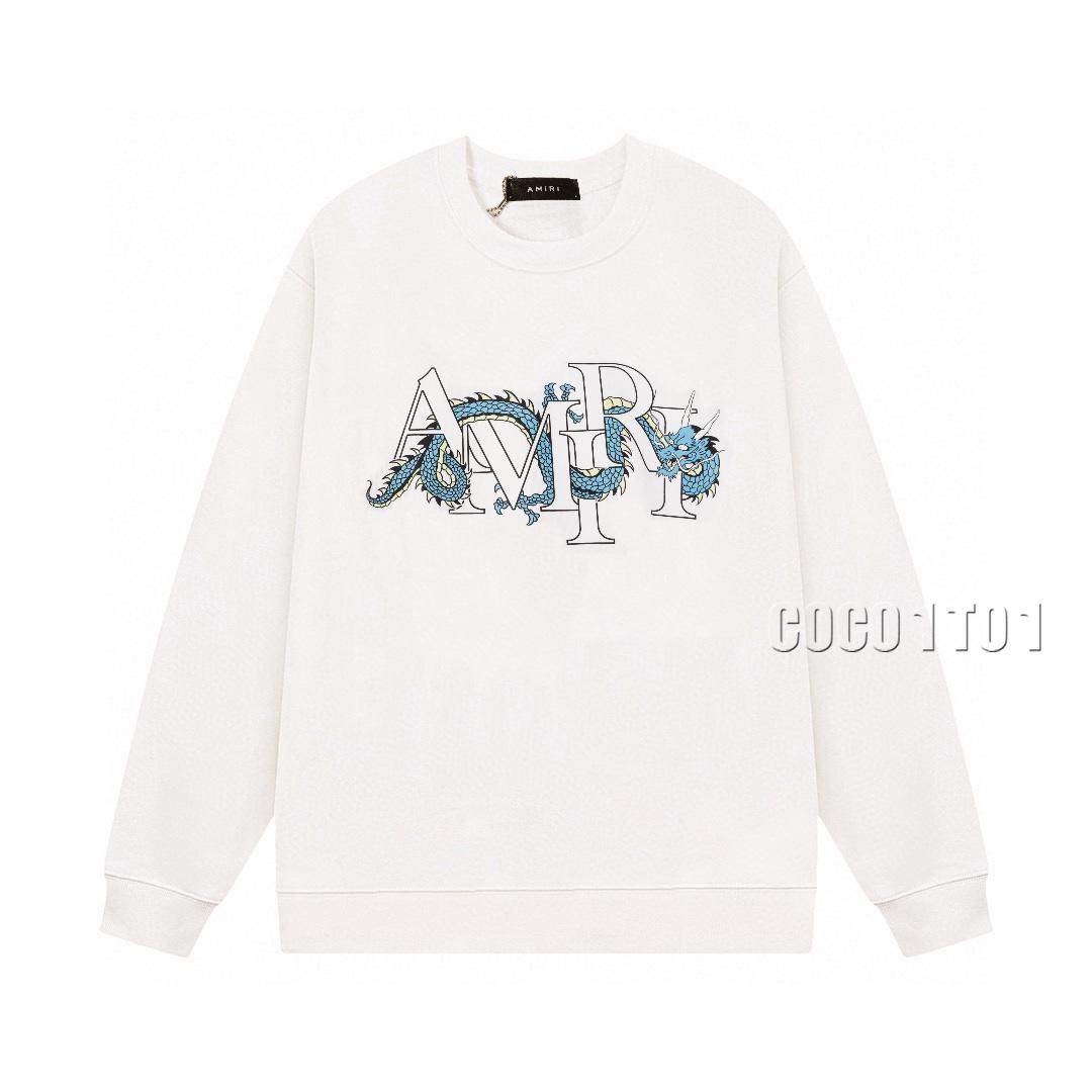 AMIRI Classic Logo Year of the Dragon Crewneck Sweatshirt White
