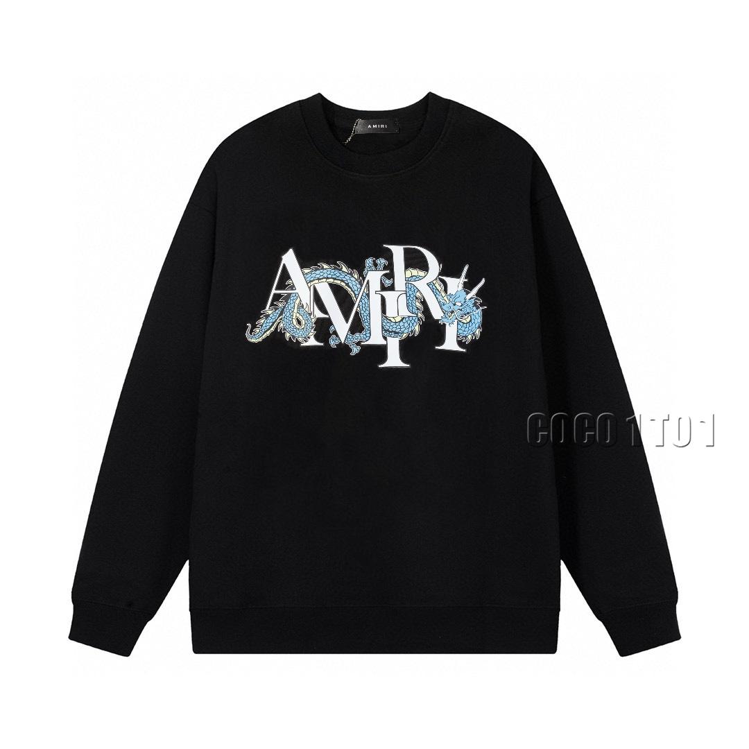 AMIRI Classic Logo Year of the Dragon Crewneck Sweatshirt Black