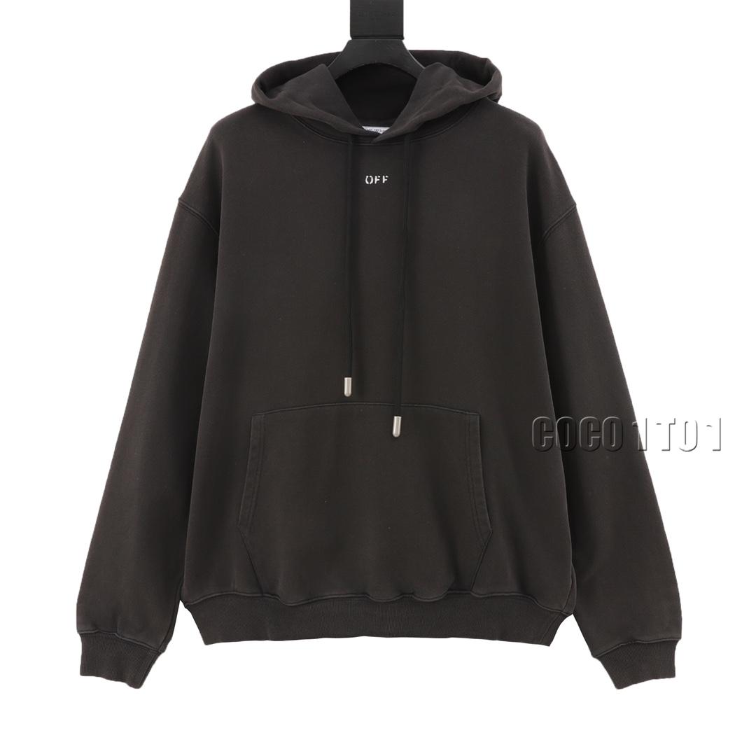 OFF-WHITE C/O VIRGIL Back Holy Mother Print Hoodie