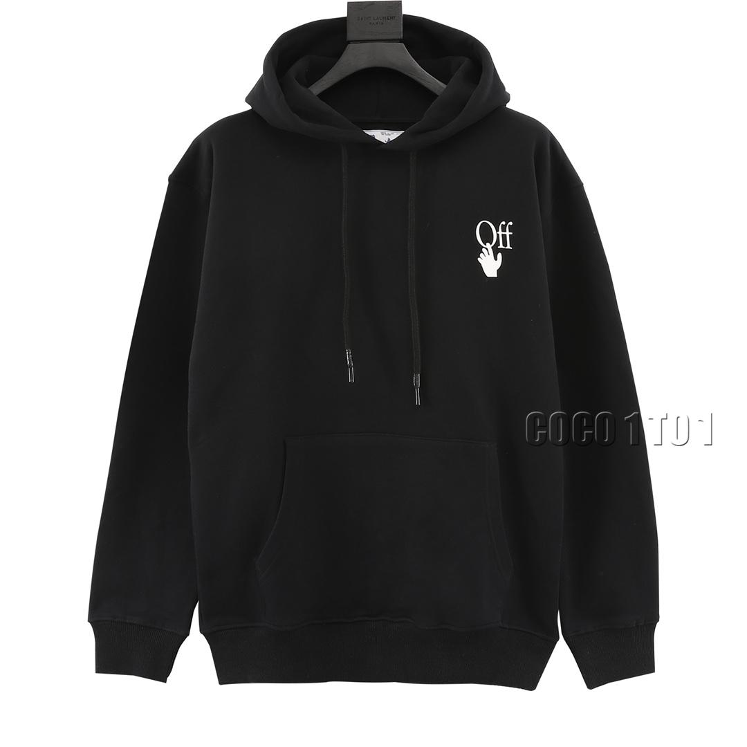 OFF-WHITE C/O VIRGIL Religious Oil Painting Arrow Print Hoodie