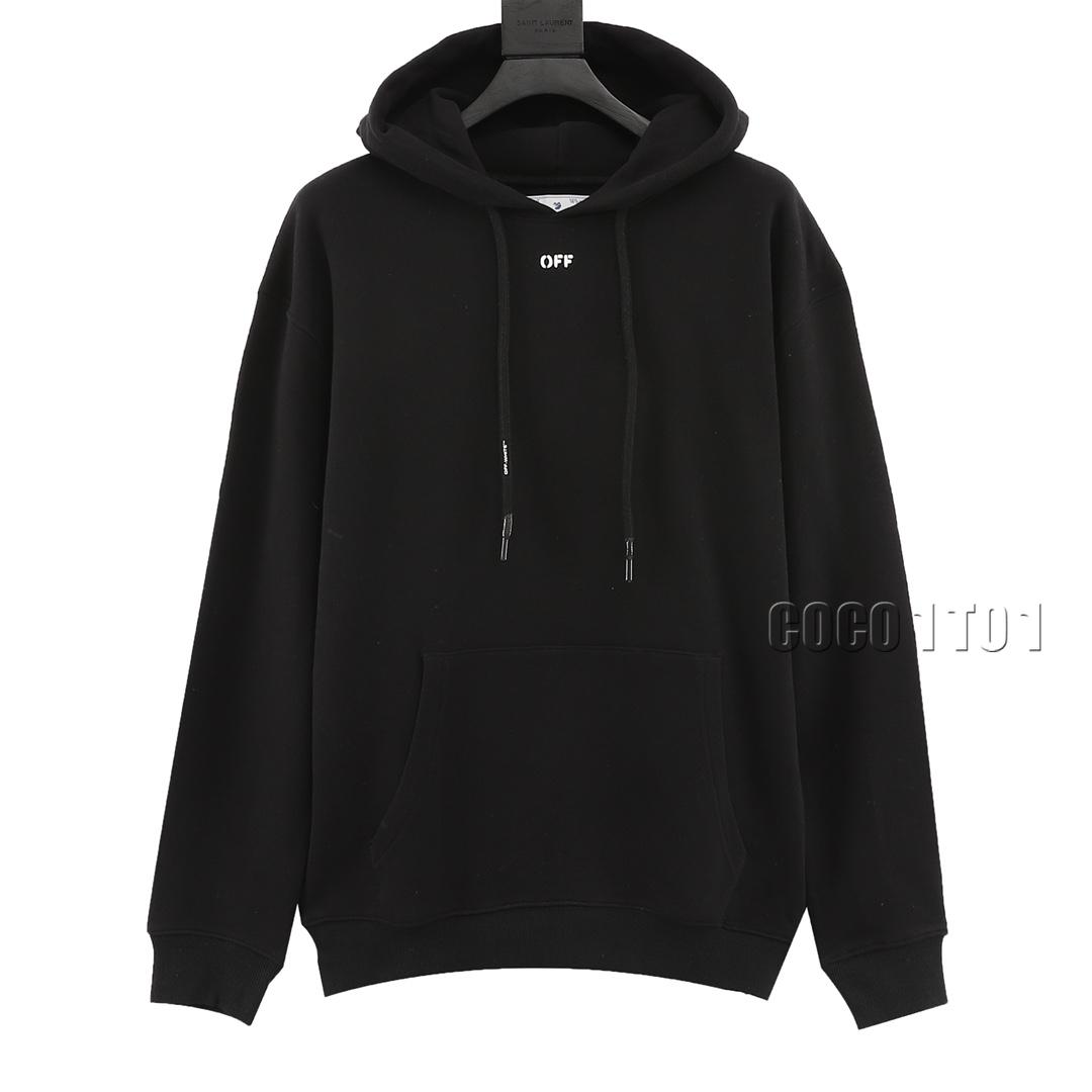 OFF-WHITE C/O VIRGIL Splatter Arrow Print Long Sleeve Hoodie