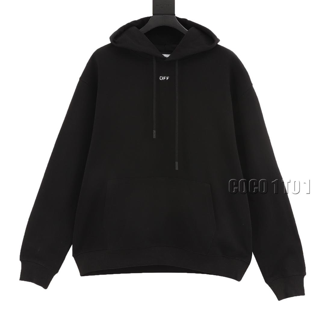 OFF-WHITE C/O VIRGIL Dark Pattern Anchor Arrow Embroidery Hoodie