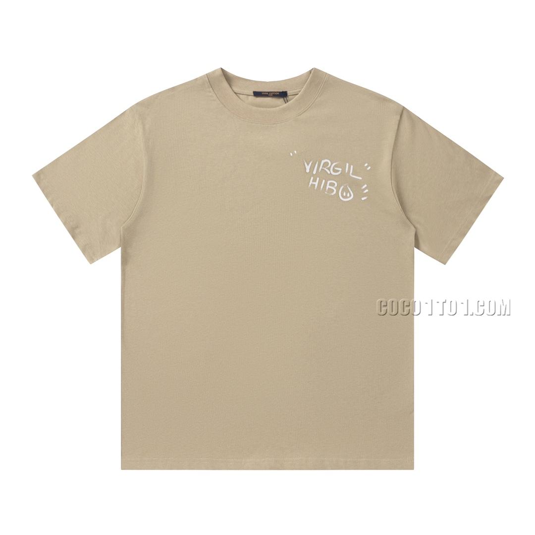 Louis Vuitton New Graffiti Print Letter Logo Print Short Sleeve T-shirt NLOUIS VUITTON42307