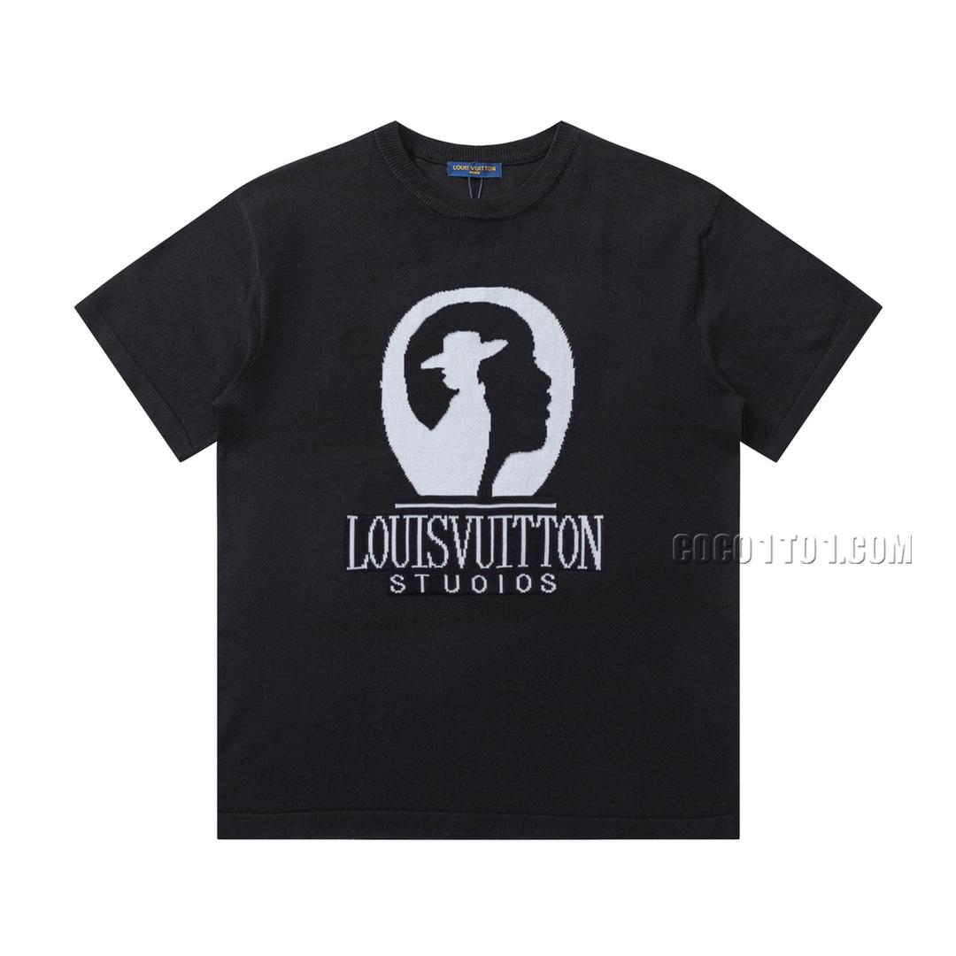 Louis Vuitton Spring/Summer New Knitted Short-Sleeve T-shirt NLOUIS VUITTON42307