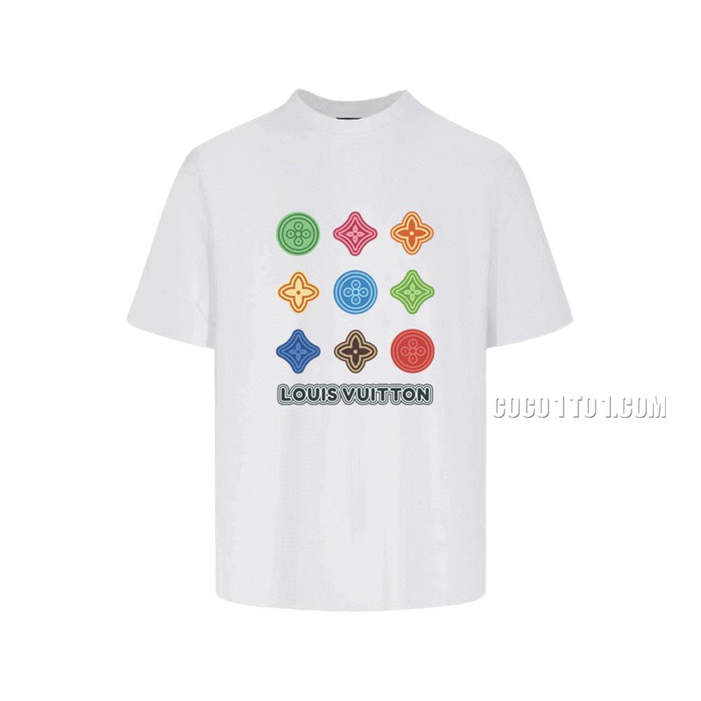Louis Vuitton trendy new printed round neck short-sleeved T-shirt NLOUIS VUITTON42307