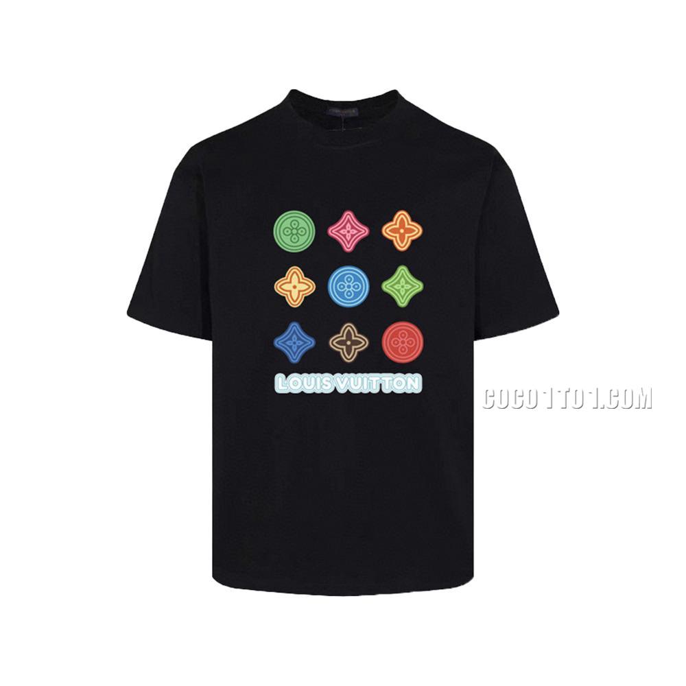 Louis Vuitton trendy new printed round neck short-sleeved T-shirt NLOUIS VUITTON42307