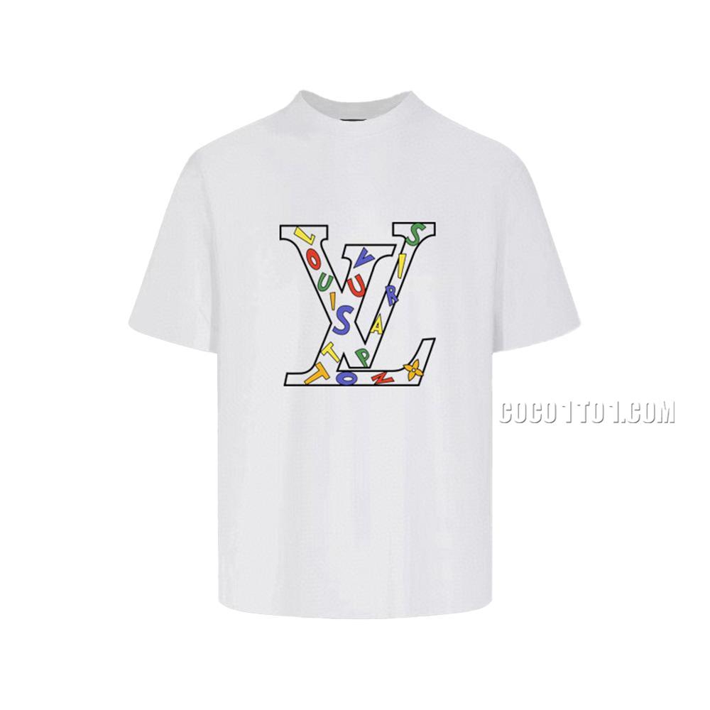 Louis Vuitton trendy new printed round neck short-sleeved T-shirt NLOUIS VUITTON42307
