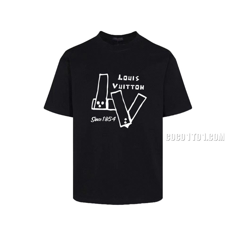 Louis Vuitton trendy new printed round neck short-sleeved T-shirt NLOUIS VUITTON42307