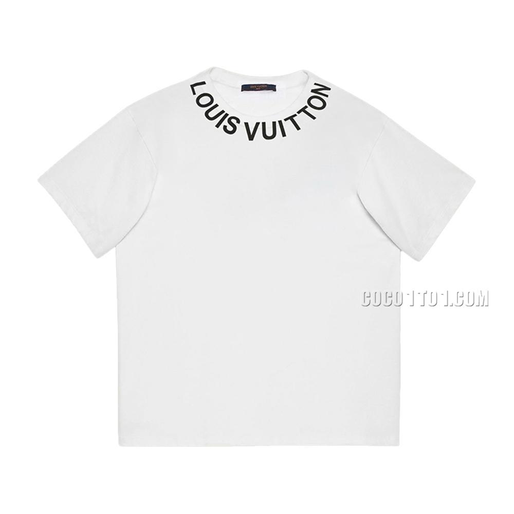 Louis Vuitton collar wrapped letters printed short-sleeved T-shirt NLOUIS VUITTON42307