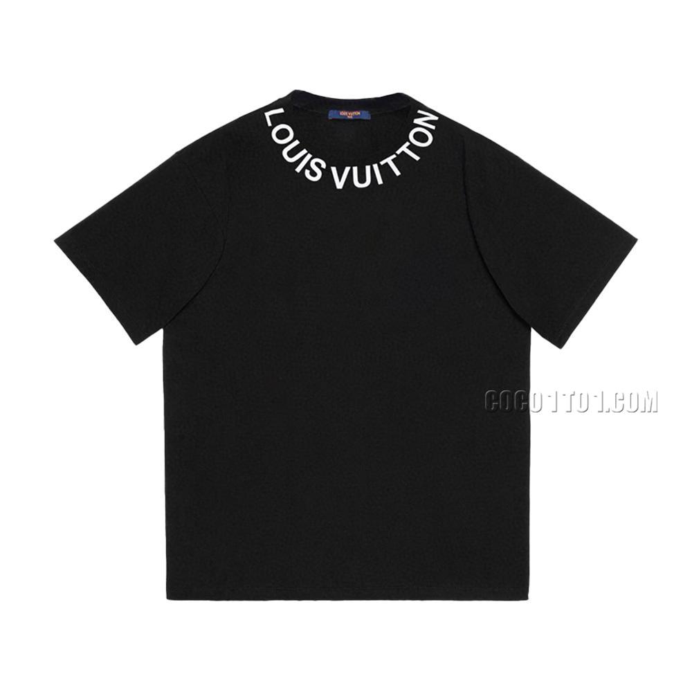 Louis Vuitton collar wrapped letters printed short-sleeved T-shirt NLOUIS VUITTON42307