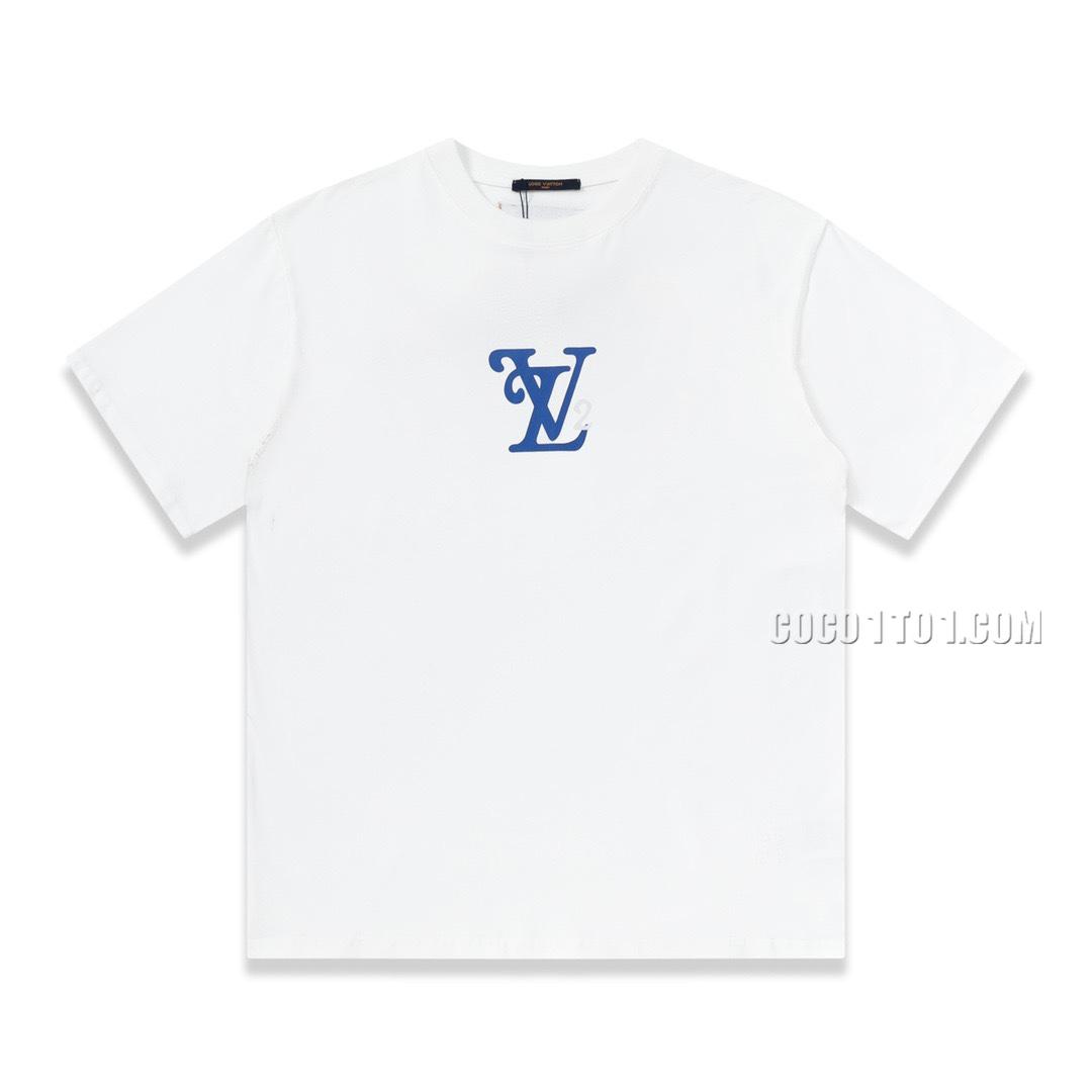 Louis Vuitton logo print round neck T-shirt NLOUIS VUITTON42307