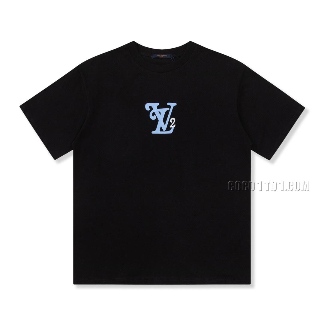 Louis Vuitton logo print round neck T-shirt NLOUIS VUITTON42307