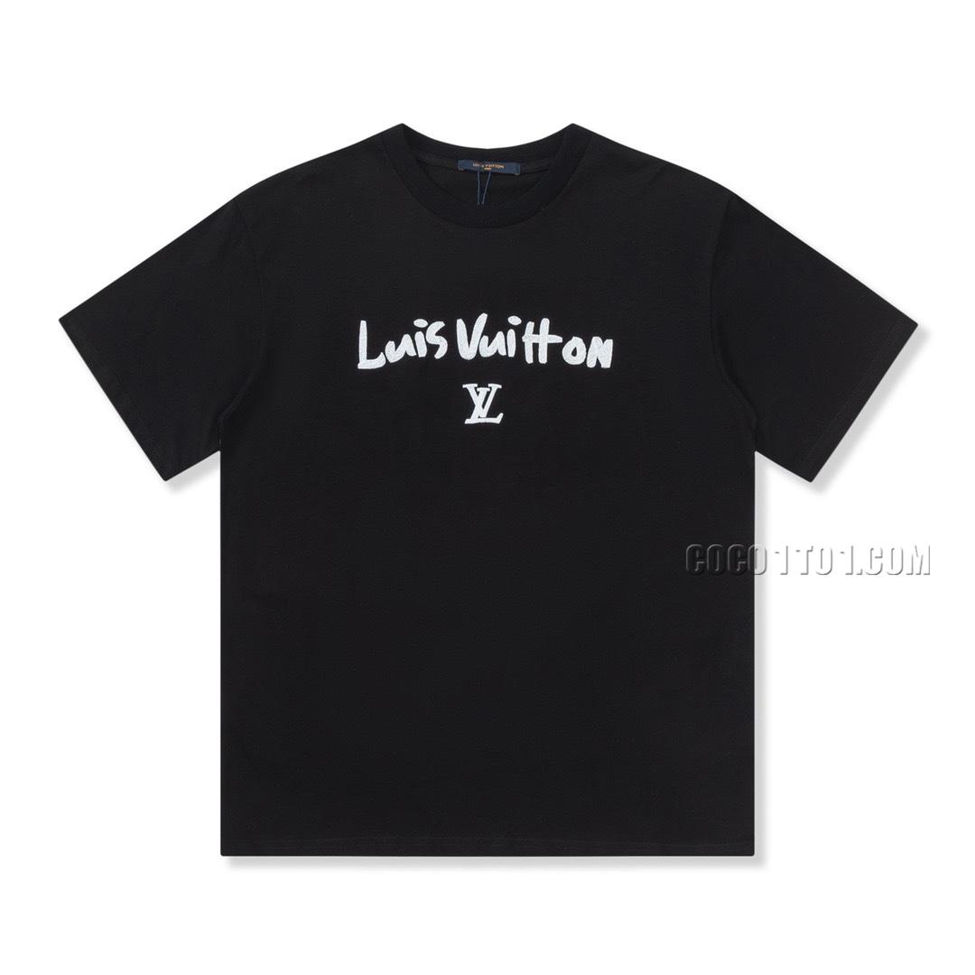 Louis Vuitton embroidered T-shirt NLOUIS VUITTON42307 short sleeve
