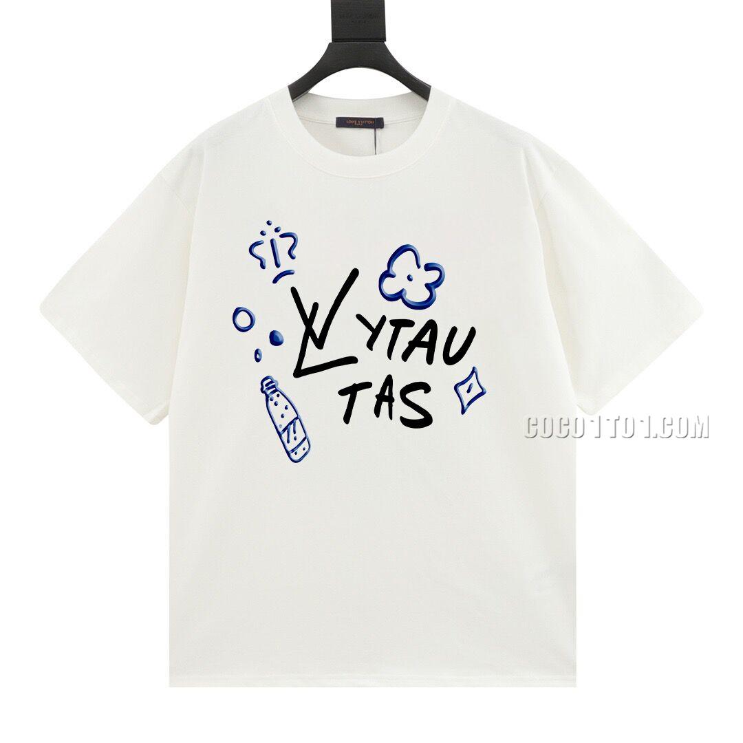 Louis Vuitton printed logo embossed round neck short-sleeved T-shirt NLOUIS VUITTON42307