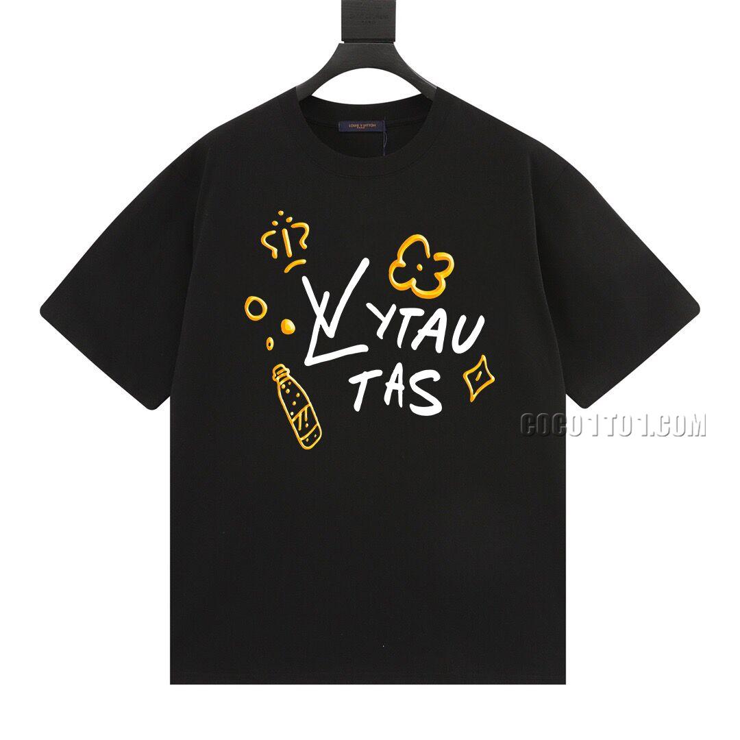Louis Vuitton printed logo embossed round neck short-sleeved T-shirt NLOUIS VUITTON42307