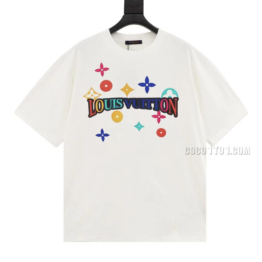 Louis Vuitton pulsating logo print round neck T-shirt NLOUIS VUITTON42307