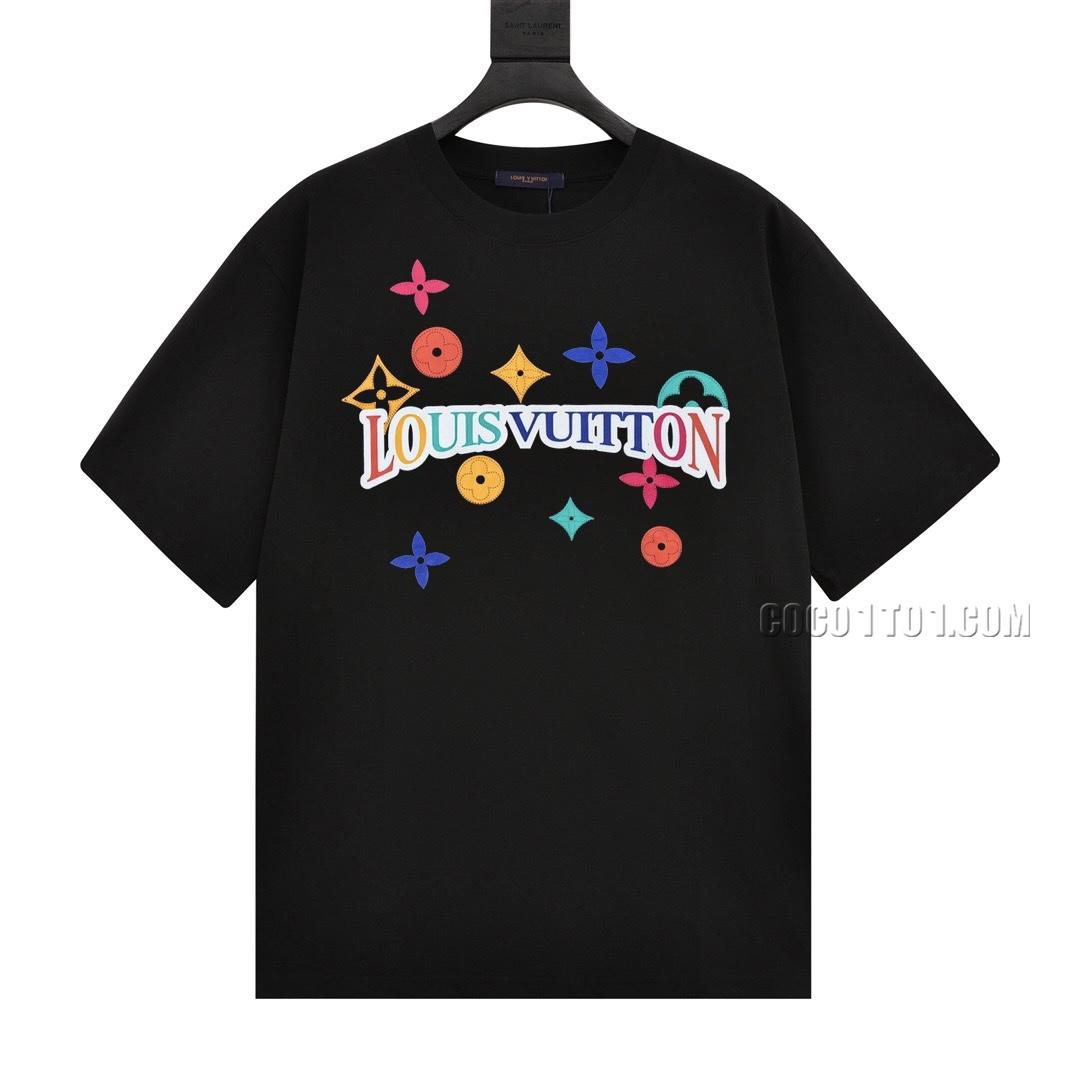 Louis Vuitton pulsating logo print round neck T-shirt NLOUIS VUITTON42307