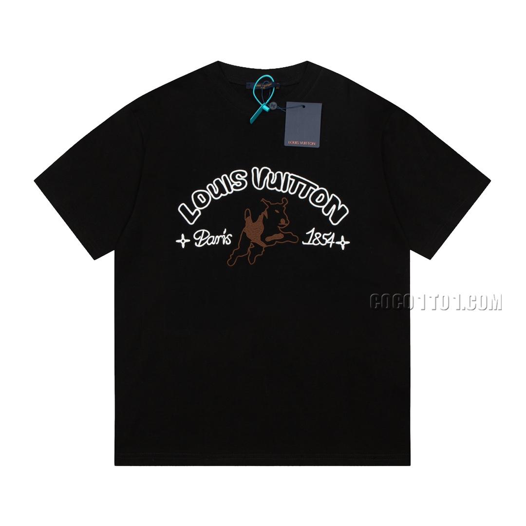 Louis Vuitton latest collaboration Tyler embroidered pattern-changing short-sleeved T-shirt NLOUIS VUITTON42307