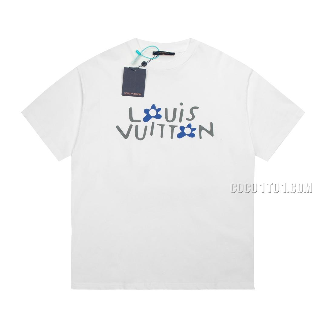 Louis Vuitton letter petal short-sleeved T-shirt NLOUIS VUITTON42307