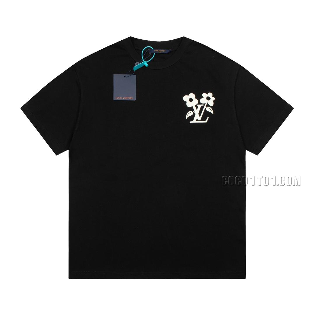 Louis Vuitton snowflake foam logo short-sleeved T-shirt NLOUIS VUITTON42307