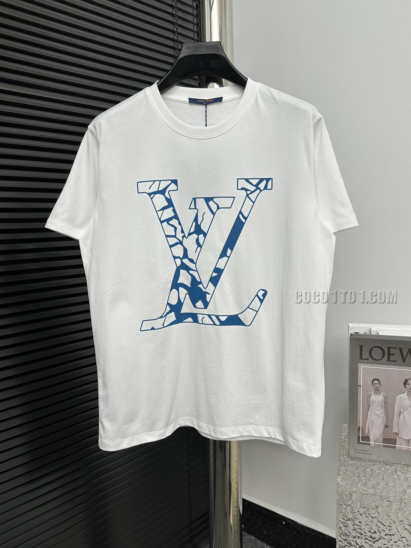 Louis Vuitton Spring/Summer new release counter latest round neck short-sleeved T-shirt NLOUIS VUITTON42307