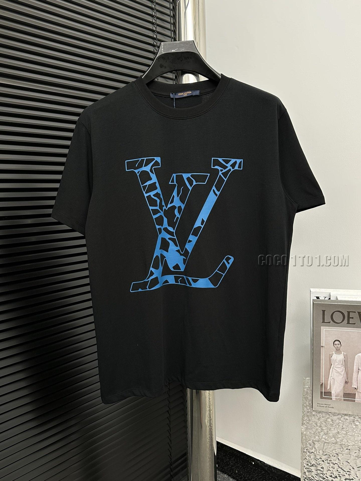 Louis Vuitton Spring/Summer new release counter latest round neck short-sleeved T-shirt NLOUIS VUITTON42307