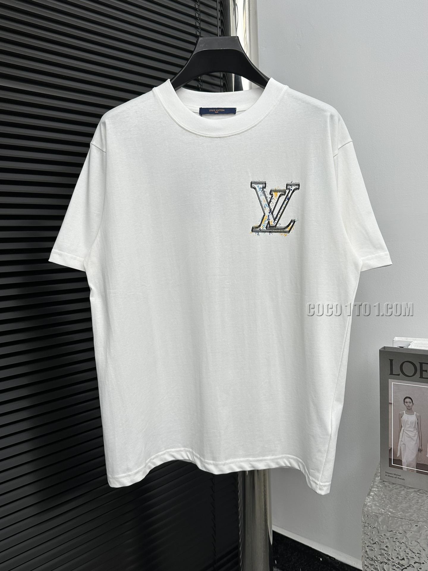 Louis Vuitton Spring/Summer new release counter latest round neck short-sleeved T-shirt NLOUIS VUITTON42307