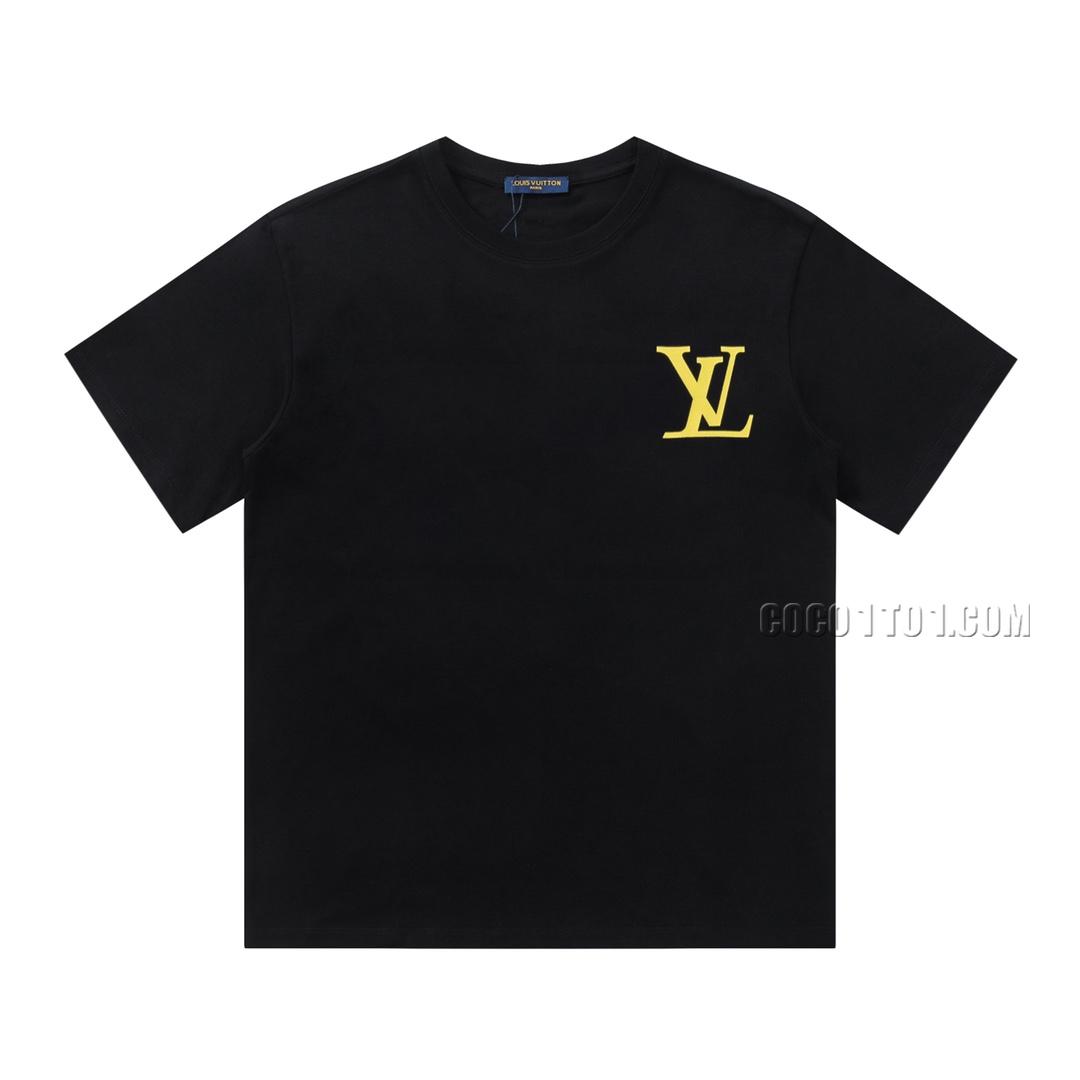 Louis Vuitton New graffiti print letter logo pattern short-sleeved T-shirt NLOUIS VUITTON42307