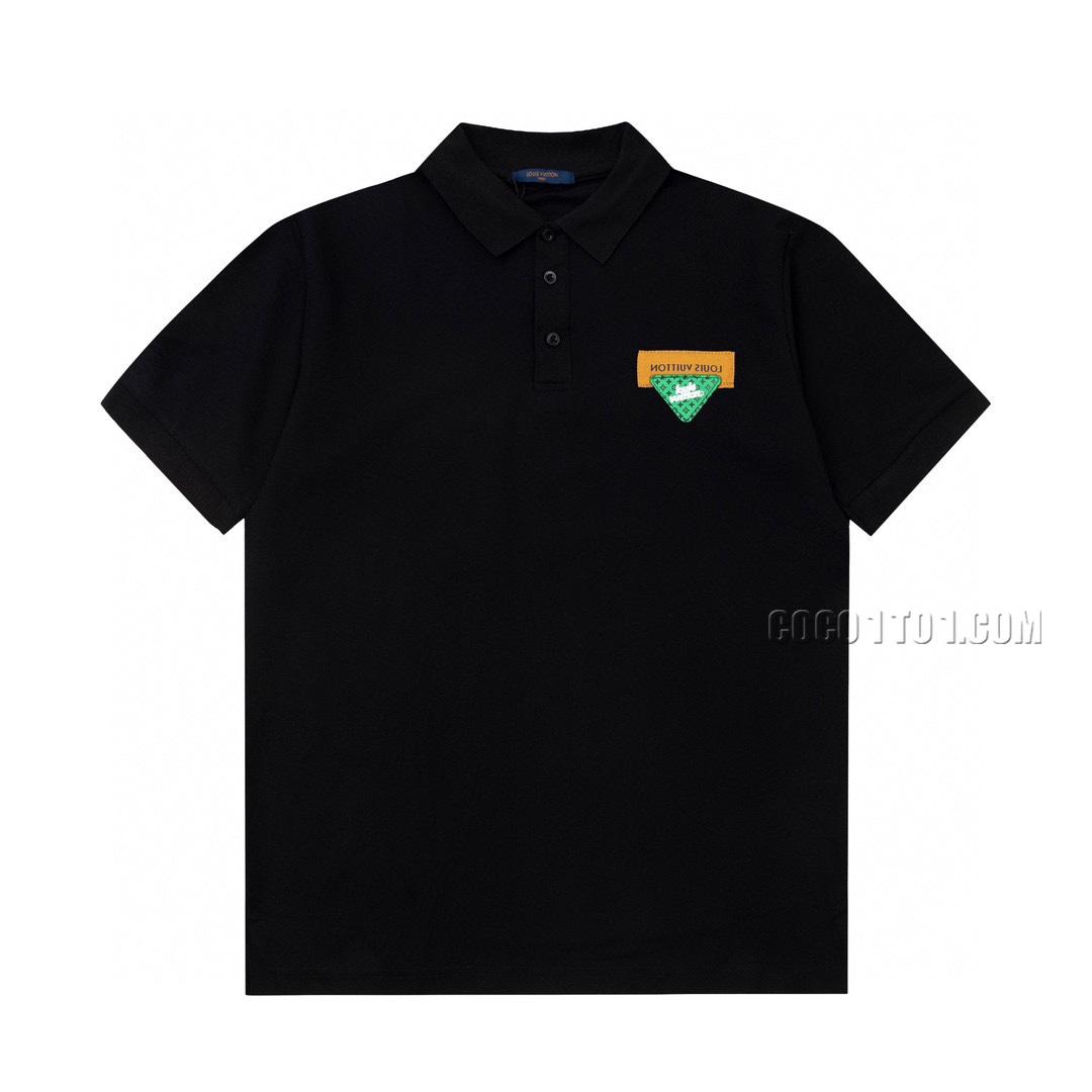 Louis Vuitton Spring New Badge Heart Logo Alphabet Polo Shirt T-shirt NLOUIS VUITTON42307