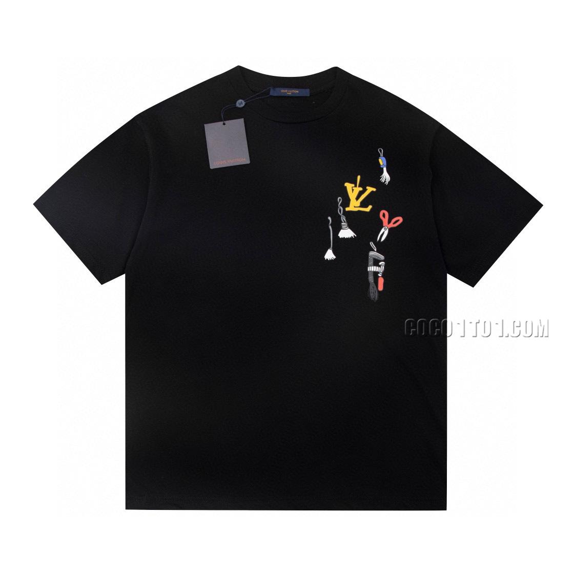 Louis Vuitton Limited Edition Show Parts Printed Short-sleeved T-shirt NLOUIS VUITTON42307