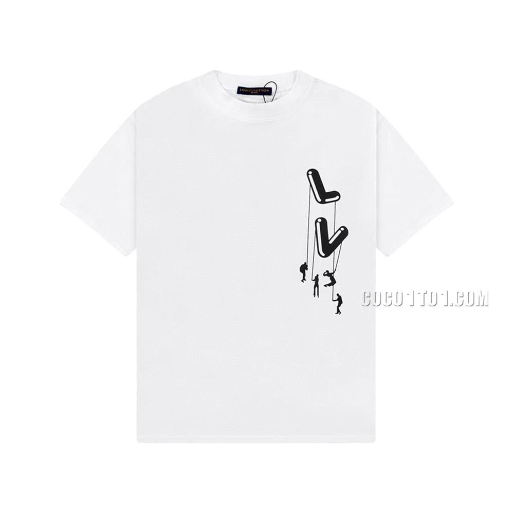 Louis Vuitton Paratrooper Pattern Printed Classic Short-sleeved T-shirt NLOUIS VUITTON42307