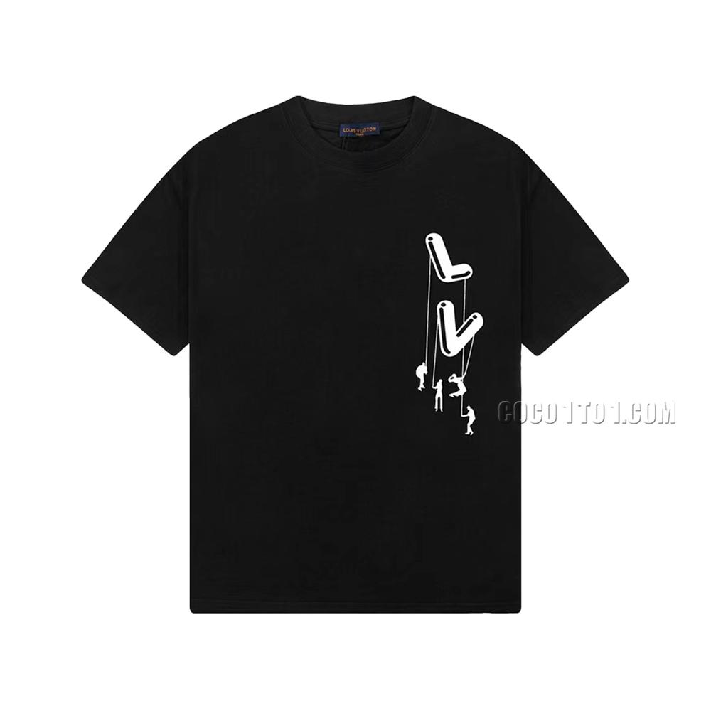 Louis Vuitton Paratrooper Pattern Printed Classic Short-sleeved T-shirt NLOUIS VUITTON42307