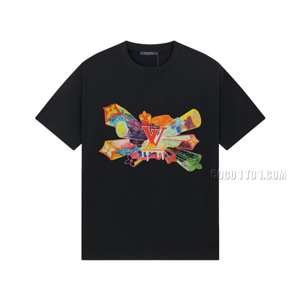 Louis Vuitton Runway Limited Edition Pattern Printed Short-sleeved T-shirt NLOUIS VUITTON42307
