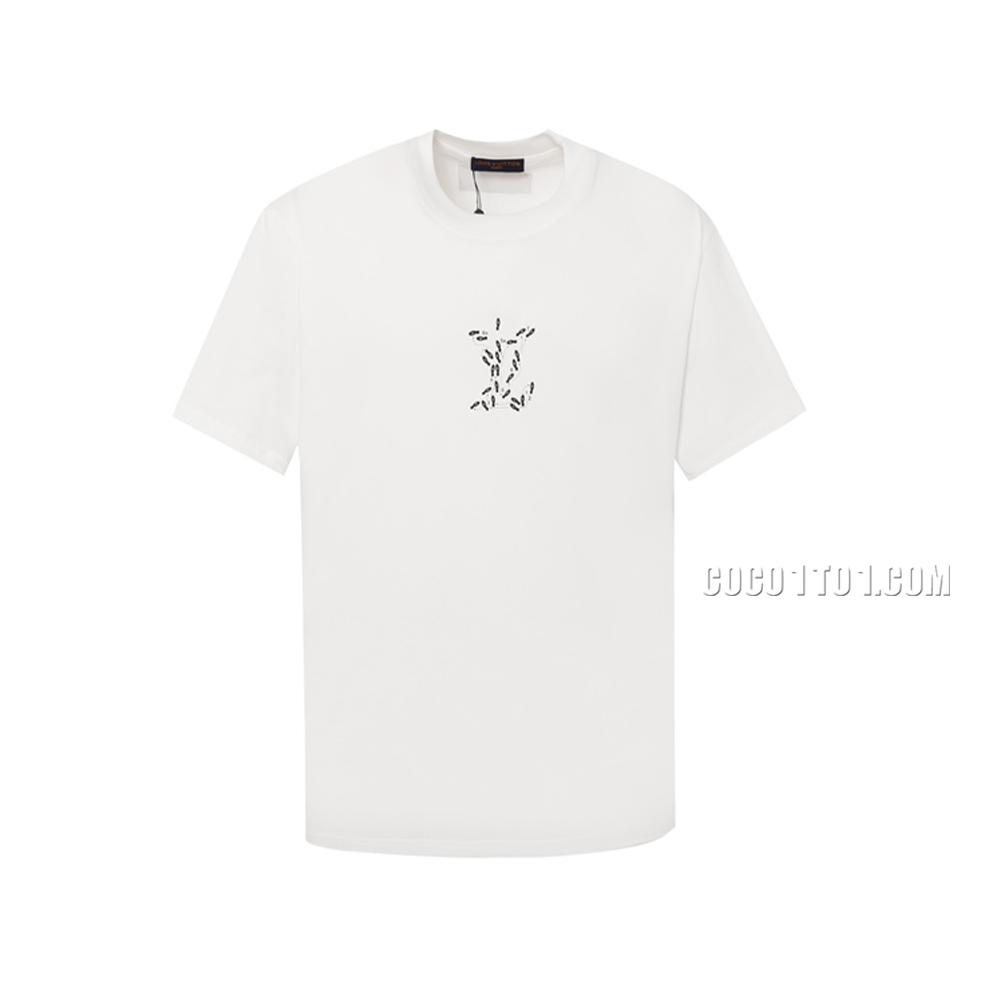 Louis Vuitton Vintage Embroidered Short-sleeved T-shirt NLOUIS VUITTON42307