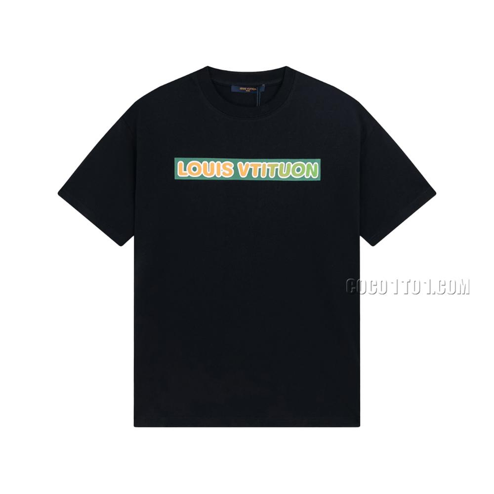 Louis Vuitton Spring/Summer New Foamed Letter Short-sleeved T-shirt NLOUIS VUITTON42307