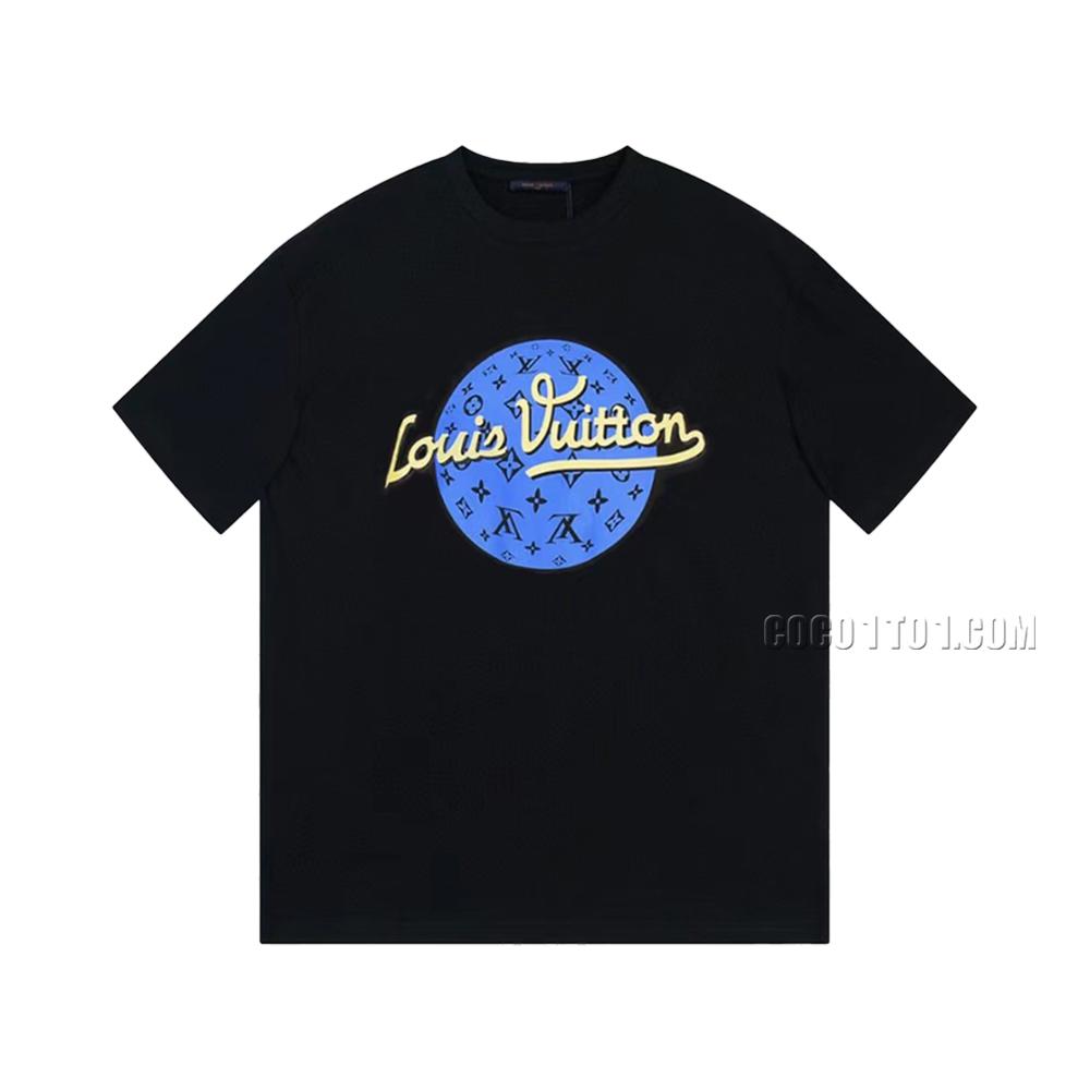 Louis Vuitton Trendy New Printed Cotton Short-sleeved T-shirt NLOUIS VUITTON42307