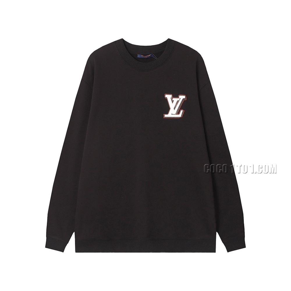 Louis Vuitton Crewneck Leather Embroidered T-shirt NLOUIS VUITTON42307 Sweatshirt