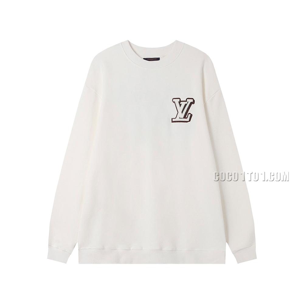 Louis Vuitton Crewneck Leather Embroidered T-shirt NLOUIS VUITTON42307 Sweatshirt