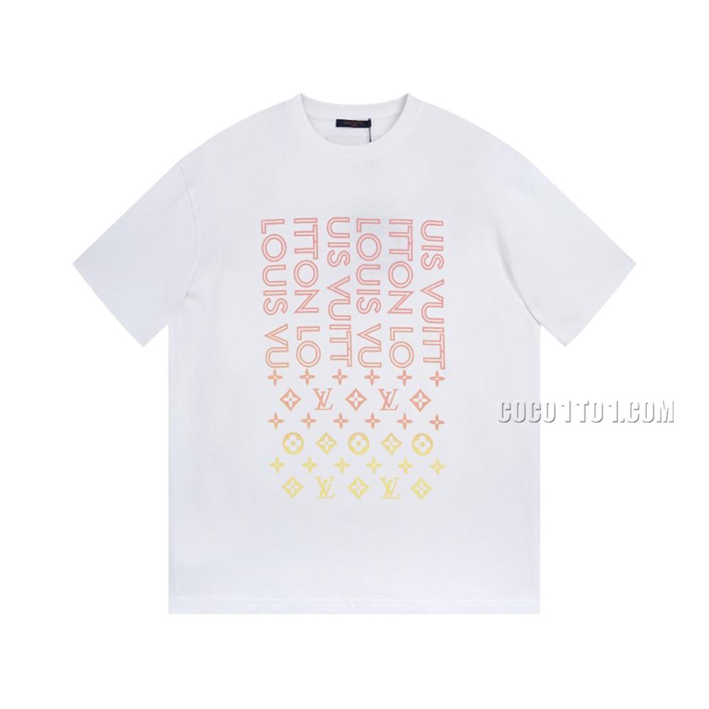 Louis Vuitton Trendy New Sunflower Pure Cotton Print Short Sleeve T-shirt NLOUIS VUITTON42307