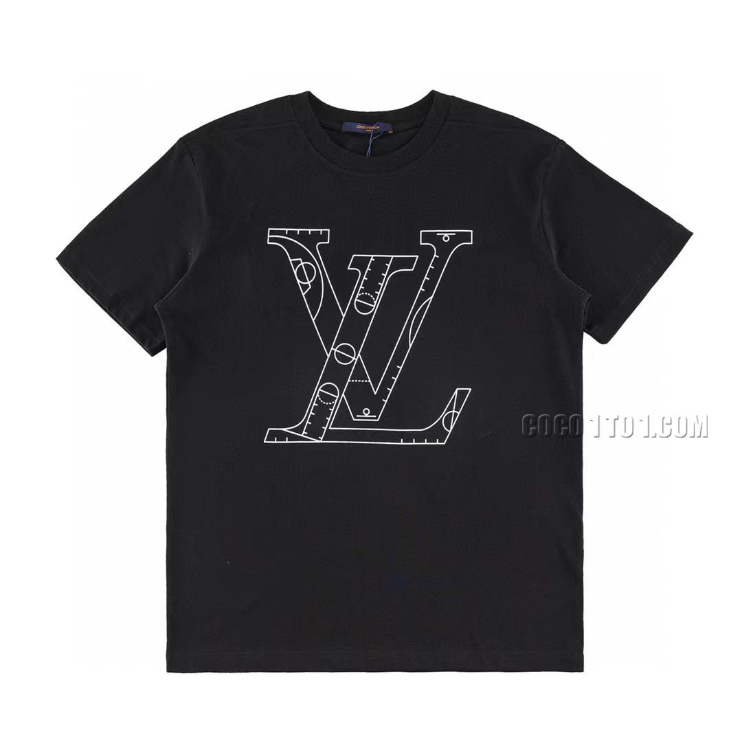 Louis Vuitton Classic NBA Letter Half-Sleeve T-shirt NLOUIS VUITTON42307