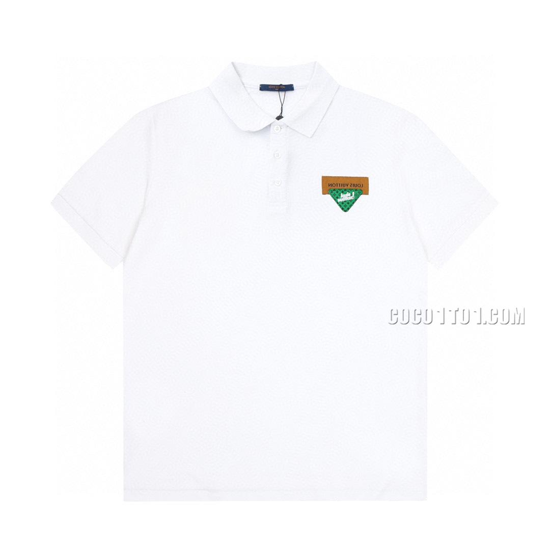 Louis Vuitton Spring Badge Alphabet Polo Shirt T-shirt NLOUIS VUITTON42307