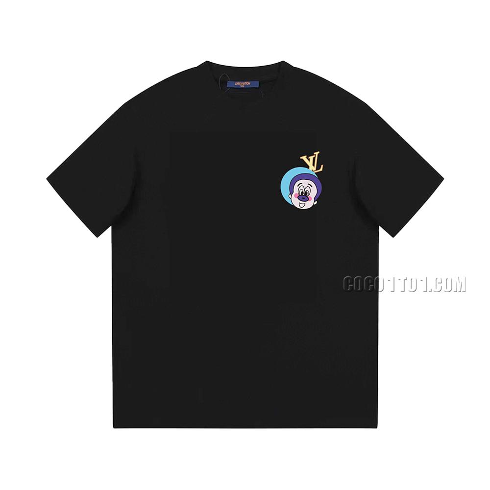 Louis Vuitton runway limited edition new Mickey portrait print classic round neck short-sleeved T-shirt NLOUIS VUITTON42307