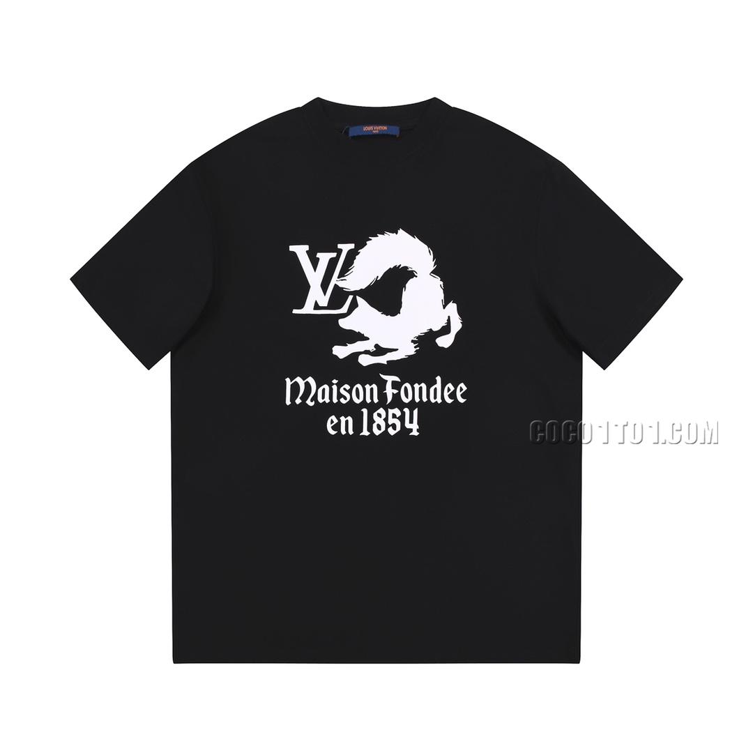 Louis Vuitton fox print round neck short-sleeved T-shirt NLOUIS VUITTON42307