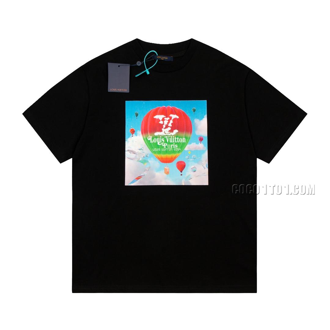 Louis Vuitton new balloon round neck short-sleeved T-shirt NLOUIS VUITTON42307